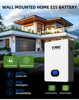 Batterie LiFePO4 48V 100Ah 200Ah 300Ah 5KW 10KW 15KW à montage mural, sur pied ou empilable pour système de stockage d'énergie solaire photovoltaïque domestique