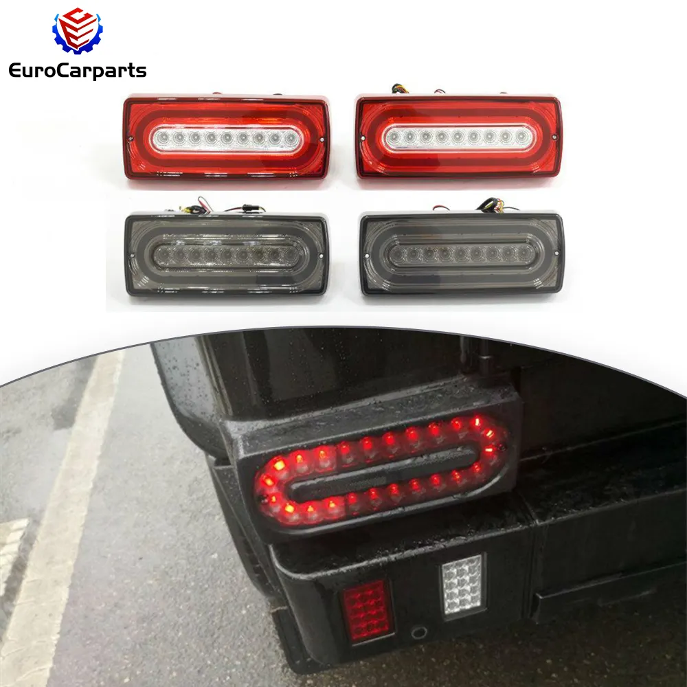 W463 tail lights fit for G-CLASS G500 G55 G63 all year red and black G glass tail light with flowing signal rear lamp