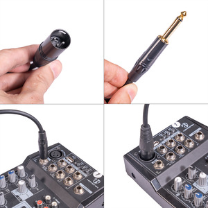 工厂 OEM 6.35 毫米 TS 单声道镀金插头转 XLR 3 针公/母音频线双屏蔽，适用于麦克风、扬声器、扩音器 - Product Image 5