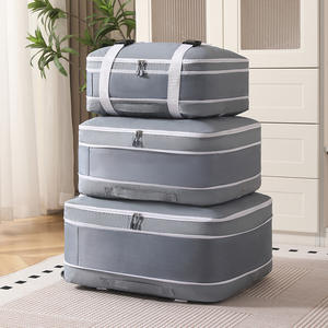 กระเป๋าซิปใส่เครื่องสำอางในครัวเรือนแบบพกพาความจุขนาดใหญ่เป็นมิตรต่อสิ่งแวดล้อมทันสมัย - Product Image 4