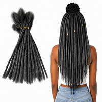 Extensiones de Rastas de Cabello Humano 100% Naturales de Alta Calidad para Trenzas, Crochet y Peinados Protectores