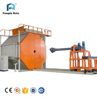 Machine de moulage rotatif en plastique sur mesure de petite taille pour réservoir d'eau/abri pour foin/pot de fleurs/coque