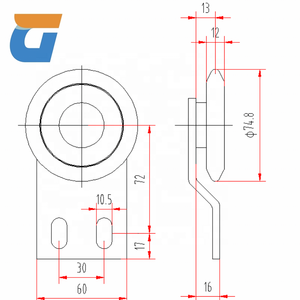 Pour <span class=keywords><strong>ascenseur</strong></span> <span class=keywords><strong>Schindler</strong></span> roue de suspension de porte incurvée moderne QKS9 plaque de rouleau suspendu de porte 75mm accessoires de levage de poulie de câble métallique - Product Image 4