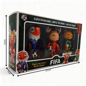2026 untuk Figur Maskot Mainan Kartun PVC Merchandise Olahraga Boneka Bintang Sepak Bola Dekorasi Penggemar Ornamen Mainan Promosi - Product Image 1