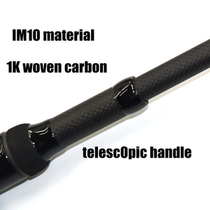 TAKEDO TK19011 <span class=keywords><strong>Canne</strong></span> <span class=keywords><strong>da</strong></span> Pesca <span class=keywords><strong>da</strong></span> Viaggio IM10 9' 10' in Fibra di Carbonio ad Alto Modulo Telecarp Telescopica a 3 Sezioni Canna <span class=keywords><strong>da</strong></span> Carpa 3.0lbs 3.5lbs FUJI - Product Image 5