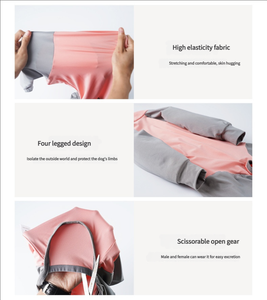 도매 애완 동물 의류 안티 헤어 네 발 디자인 통기성 모든 것을 포함하는 가정복 개 코트 개 점프 슈트 - Product Image 4