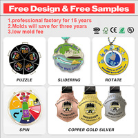 Concevez Votre Propre Médaille Personnalisée en Alliage de Zinc, Sportive, pour Marathon, avec Logo en Métal