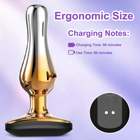 Vibromasseur anal en acier inoxydable stimulation de la prostate jouets sexuels pour gay Sexspielzeug fourrure mannlich Erwachsene fournisseur de jouets sexuels en fourrure