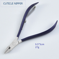FOCSTAR Ensemble professionnel de haute qualité en acier inoxydable 12 pièces coupe-ongles bleu Outils de manucure Ensemble de pédicure Sac à fermeture éclair portable (M022)