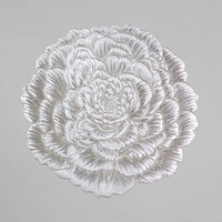 Sets de table en PVC vinyle à motif floral, résistants à la chaleur, écologiques, réutilisables, design classique, décoration d'intérieur