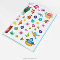 Livre d'autocollants en papier réutilisable personnalisé, ensemble de jouets à dessiner pour enfants, certifié EN71, unisexe, pour l'écriture manuscrite, l'école, le bureau, 10 pouces