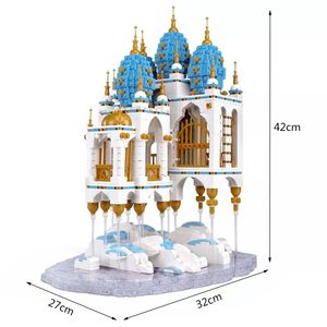 Mould King 16015 2866 Pezzi Serie Street View Castello Aereo Ornamento Modello di Costruzione Giocattolo Educativo Tecnico Regalo Festivo - Product Image 6