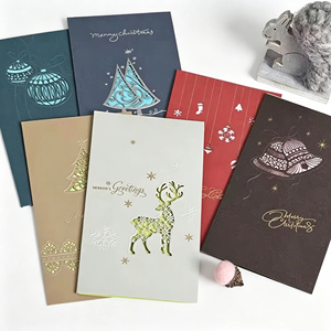 Biglietti d'Auguri Personalizzati di Lusso con Stampa in Lamina Dorata per Inviti Aziendali, Festivi e di Ringraziamento - Product Image 4