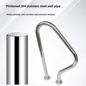 Barres d'appui antidérapantes en acier inoxydable 304 de la série SF/SL/MU, épaisseur 1,0 mm, résistantes à la corrosion, installation facile, pour <span class=keywords><strong>2</strong></span> escaliers de piscine - Product Image 3