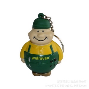 PU <b>Foam</b> Repairman Figure Stress Relief Toy Keychain Cartoon Design Molding <b>Craft</b> - Product Image 3