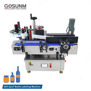 Gosunm Factory Spot Desktop automatico lattine bottiglie rotonde adesivo macchina applicatore di etichettatura per linea di produzione