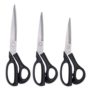 Lu Ban's Work Tailor Scissors 10 11 12 Inch Stainless Steel Blade Plastic Handle Sewing Cutting Tools - Product Image 1