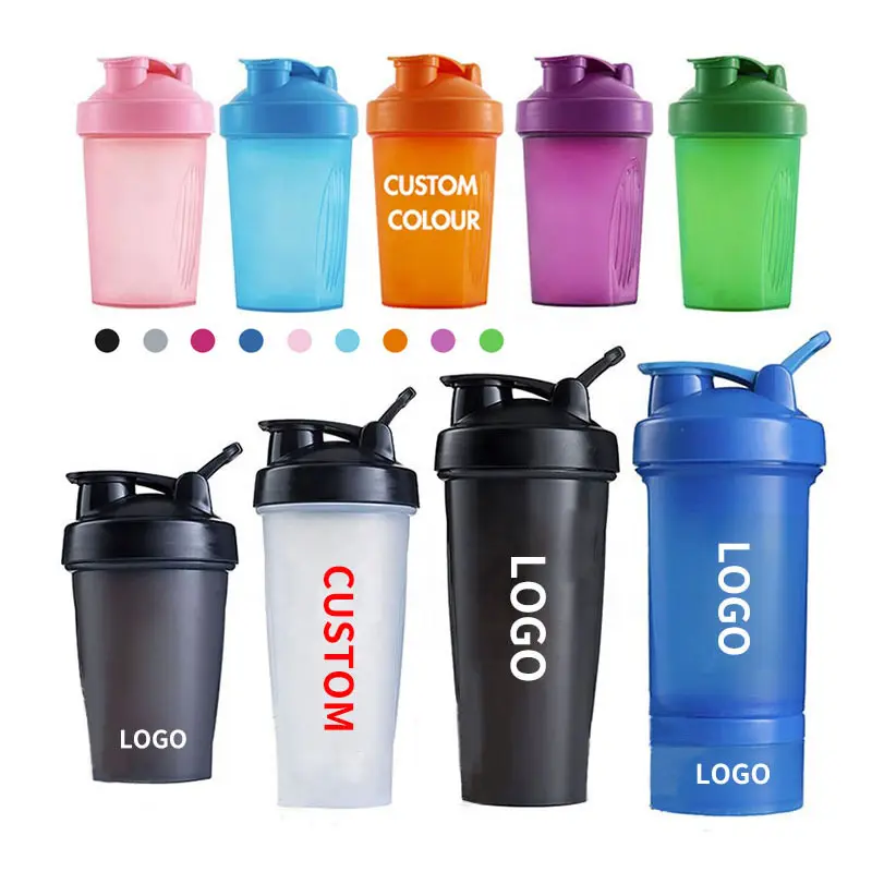 カスタムロゴ400ml600ml1000mlラージフィットネスプラスチックブラックシェーカープロテインカップジムブレンダーシェーカーボトルスポーツウォーター用