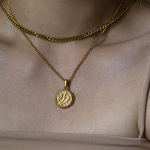 Deslustre joyería de moda gratis Pegaso colgante collar alado moneda encanto colgante 18K chapado en oro collar minimalista regalo - Product Image 4