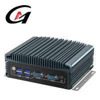 Boîtier intégré sans ventilateur Processeur Intel I5 I7 Double LAN HD VGA Sorties Large Temp Conception robuste pour une utilisation intensive MINI Pc industriel