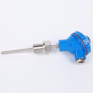 Pt100 <b>Temperature</b> Sensor Fixed Threaded Stainless Steel RTD <b>Probe</b> Screw Terminal Connection - Product Image 2