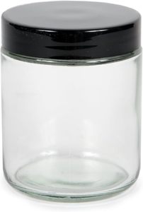 Pot en verre rond de haute qualité pour confiture, avec couvercle blanc, noir ou doré, personnalisable avec logo, disponible en 8oz, 16oz, 32oz, 100ml, 200ml, 500ml - Product Image 2