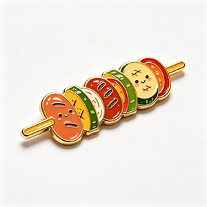 Aimant de réfrigérateur en métal 3D personnalisé, sushi, pizza, burger, nourriture, forme personnalisée, souvenir de mariage, cadeaux, décoration de cuisine - Product Image 2