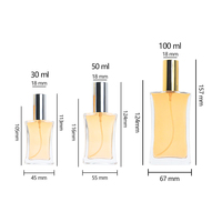 Nouveau design de luxe 30ml 50ml 100ml bouchon en corne de mouton bouchon en corne de cerf emballé bouteille de parfum bouteille de parfum vide