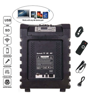 Audio professionnel 800W 10i "alimenté karaoké Portable colonne BT TWS PA système de haut-parleurs LED fête laisse batterie Bocina Parlante - Product Image 5