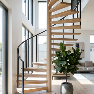 Escalera Interior Moderna en Espiral, Compacta, con Estructura de Acero <span class=keywords><strong>para</strong></span> <span class=keywords><strong>Espacios</strong></span> Abiertos - Product Image 5