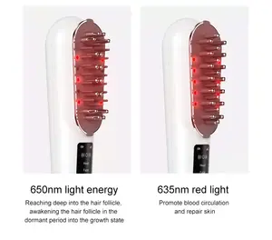 Infrared Red LED Light Therapy Hair Growth Products For Men Best Laser Comb For Hair Growth And Head Massager