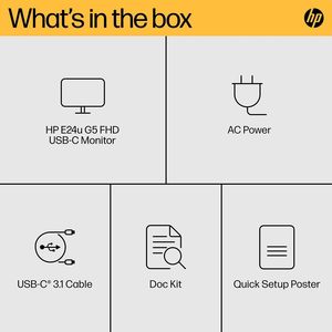 HP e24u G5 24 "Class <span class=keywords><strong>Full</strong></span> <span class=keywords><strong>HD</strong></span> LCD chơi game màn hình 1080P Độ Phân giải 60Hz LED - Product Image 5