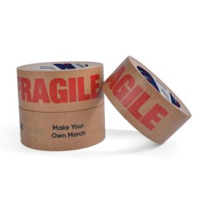 Bán buôn biểu tượng tùy chỉnh in ấn Nâu Đóng gói dính kraft giấy tráng keo băng cho bao bì - Product Image 1