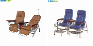 Chaise <span class=keywords><strong>de</strong></span> transfusion manuelle luxueuse et confortable pour hôpital, pliable, réglable, avec panier et <span class=keywords><strong>table</strong></span> repas intégrée - Product Image 6