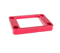 Pièces moulées sous pression en aluminium anodisé de couleur personnalisée, supports de montage usinés avec précision, écrous pour équipement industriel
