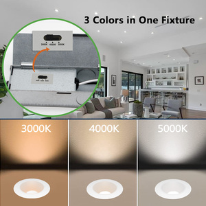 Đèn LED Lõm Có Thể Lựa Chọn 2 Inch 640 Lumen 5CCT, Có Thể Điều Chỉnh Độ Sáng, IC Được Xếp Hạng Với Vách Ngăn, ETL - Product Image 6