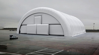Dôme gonflable en PVC personnalisable, structure tubulaire sportive, hangar d'avion étanche, tente pour publicité aéroportuaire