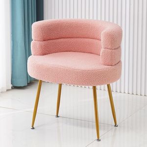 Silla de Comedor Moderna con Patas de Metal Dorado, Silla de Diseño Gris y <span class=keywords><strong>Rosa</strong></span>, <span class=keywords><strong>Reclinable</strong></span>, Venta al por Mayor de Fábrica para Sala de Estar - Product Image 6