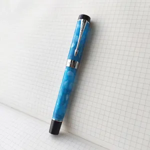 Venta al por mayor parker bolígrafo tinta azul-Jinhao100-pluma estilográfica de lujo, mejor calidad, estilo Parker, regalo, pluma estilográfica de resina