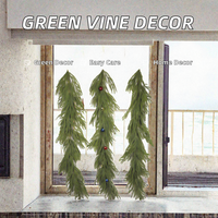 Décoration suspendue en vrac pour mariage : feuilles de saule et lianes d'eucalyptus artificielles en plastique vert, ornements floraux personnalisés