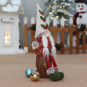 Muñecos de Gnomo sin Rostro Navideños de Tela, Decoraciones para Interiores, Figuras Festivas - Product Image 4