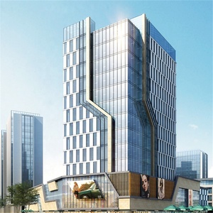 Modular nổi tiếng thiết kế sang trọng cấu trúc kính khách sạn Văn phòng căn hộ xây dựng tiền chế cao tầng kết cấu thép xây dựng - Product Image 2
