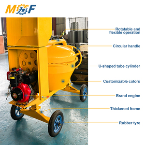 Betoniera per Costruzioni, Modelli Elettrici, a Benzina e Diesel con Capacità Produttiva di 4-5 <span class=keywords><strong>M</strong></span>³/h. Carrello Mobile a 4 Ruote da 350L - Product Image 4