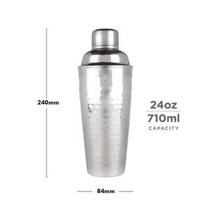 <span class=keywords><strong>Shaker</strong></span> à cocktail personnalisé en métal 24 oz Bar Cobbler 700 ml en acier inoxydable martelé argent <span class=keywords><strong>cuivre</strong></span> - Product Image 5