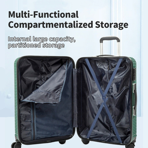 3-<strong>Piece</strong> ABS+PC Travel Luggage Set 20/24/28 Inch Waterproof Lightweight Password Lock 4-Wheel Simple Design Unisex Suitcase - Product Image 4