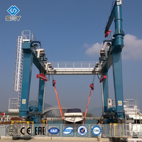 Grue mobile de chantier naval offshore pour yachts marins, élévateur de bateaux 500 tonnes 600 tonnes, avec moteur et PLC, à vendre