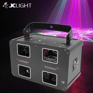 Mini Proiettore Laser a 4 Teste, 4 Occhi e 4 Fori per DJ, Doppio Strato, Full Color RGB+Giallo per <span class=keywords><strong>Discoteca</strong></span> e Club - Product Image 2