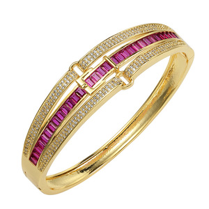Juego de Anillos y Brazaletes de Aleación Chapada en Oro con Circonita Cúbica, Estilo Indio, para Novia, Compromiso, Boda, Fiesta, para Mujer - Product Image 4