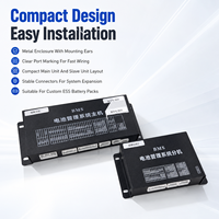 ECBMS 208S BMS industriel haute tension intelligent, module de gestion de batterie (BMS) PCBA EC-HV-MC1+EC-HV-SC12+écran LCD 4,3 pouces CAN RS485 Grande énergie