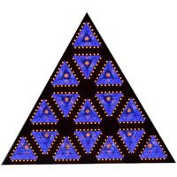 UNOXINE 300W RGBW Triangle Retro Dance Floor Éclairage LED avec contrôle DMX512 Indice IP55 pour les spectacles de clubs de bar